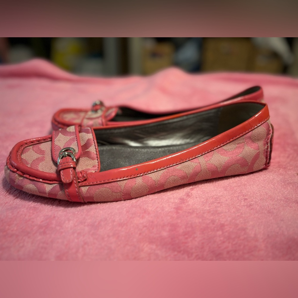 Pink Coach Loafers Size 7 1/2 PREOWNED